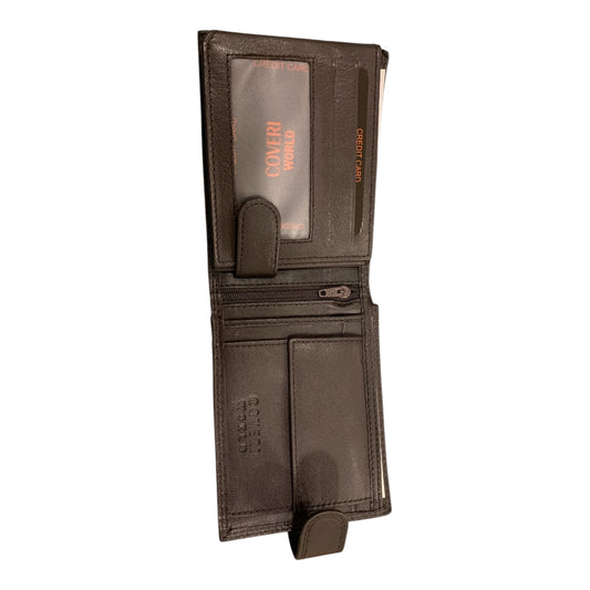 Portafoglio Enrico Coveri World in pelle testa di moro da uomo scomparti Clip