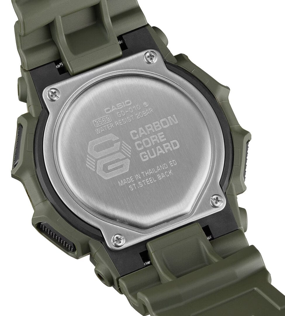 Casio G-Shock GD-010-3ER Resina Verde Multifunzione 20Bar Led Sub Mare