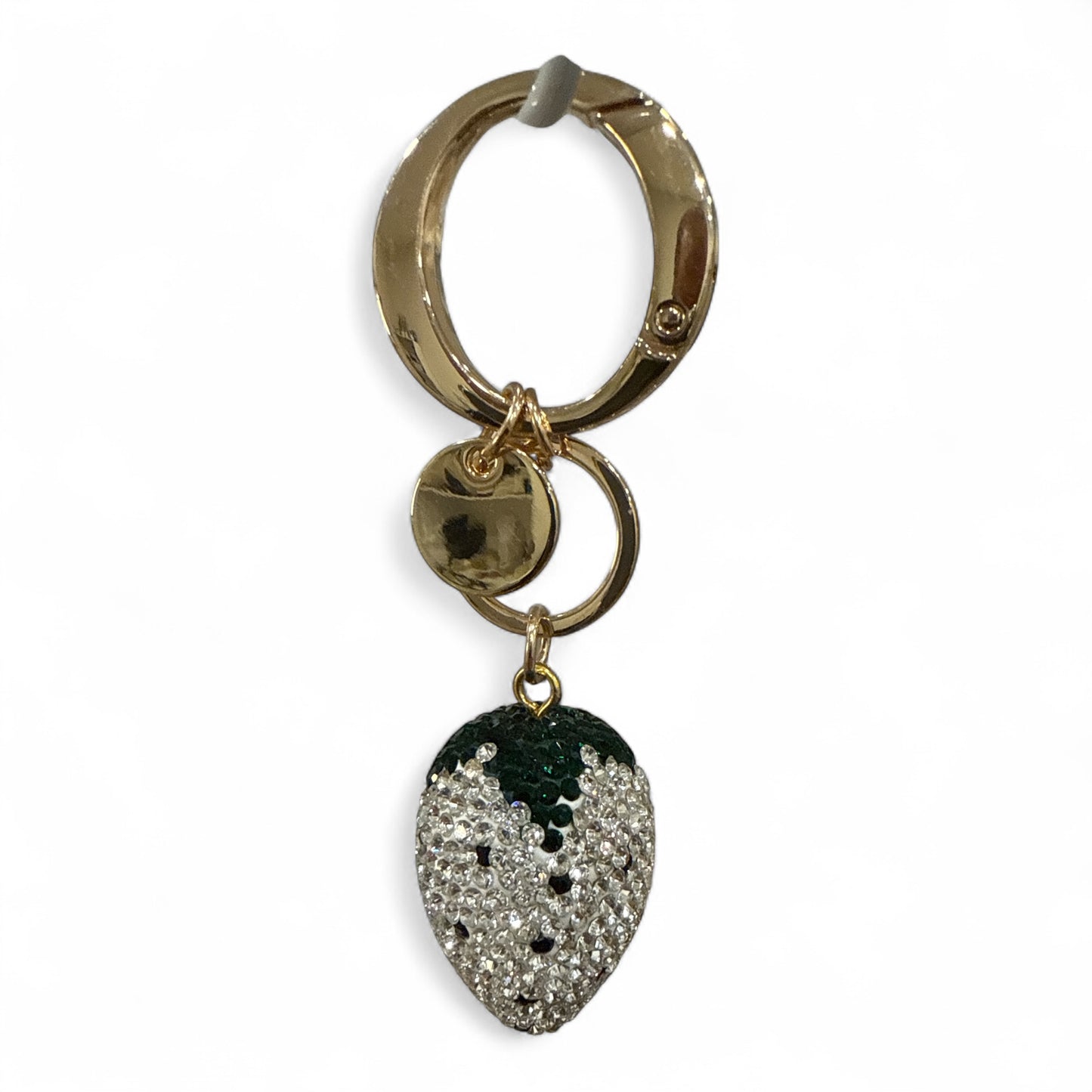 Portachiavi con Ciondolo in Strass e Finiture Dorate