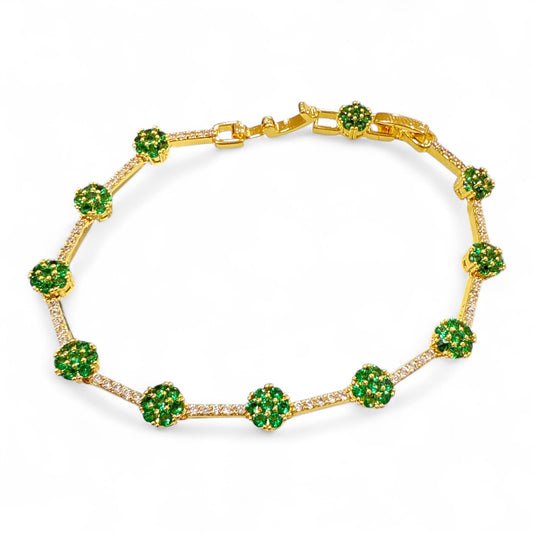 Bracciale Tennis Donna con Zirconi Luminosi – Elegante Regolabile Idea Regalo