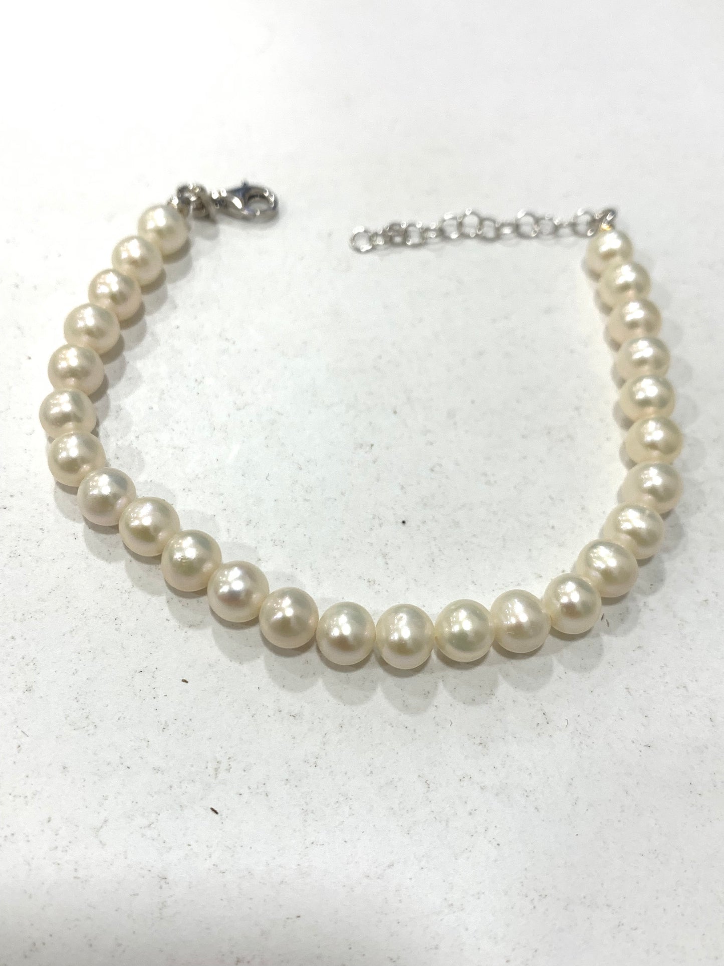 Passionedele bracciale con perle di fiume coltivate per donna regolabile