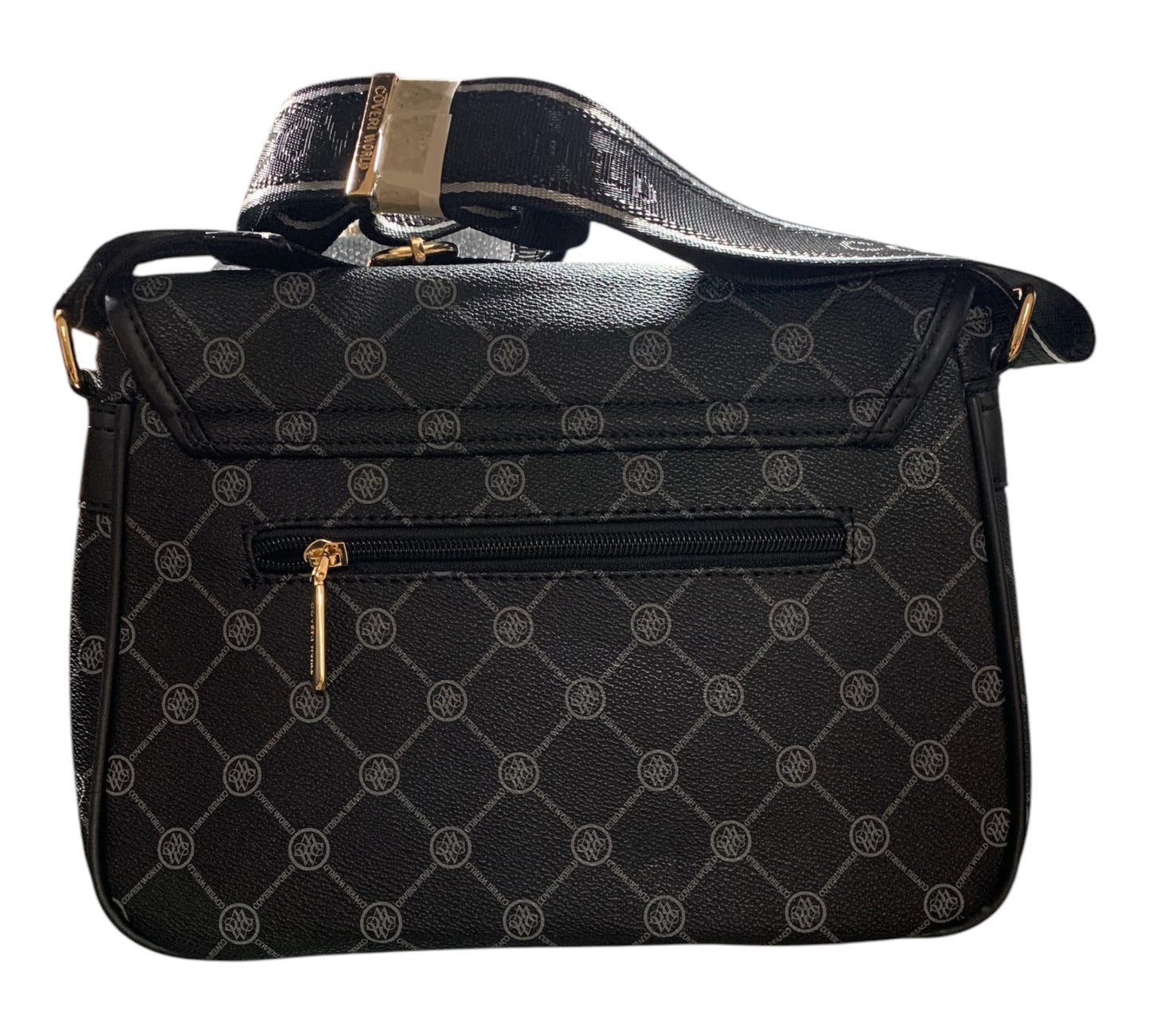 Enrico Coveri World Borsa a Spalla Da Donna Sintetico Nero Con Tracolla