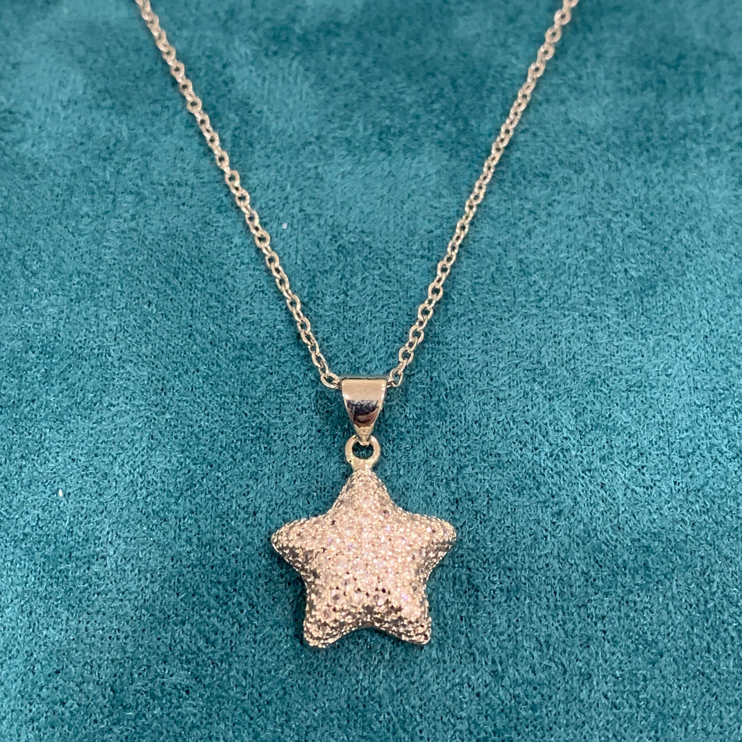 Collana girocollo in acciaio Steel ciondolo stella per donna MF
