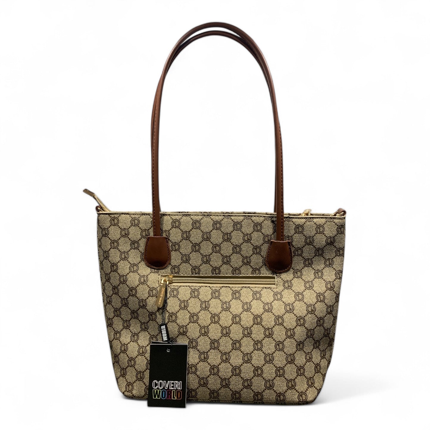 Enrico Coveri World Borsa A Spalla Per Donna In Materiale Sintetico Marrone