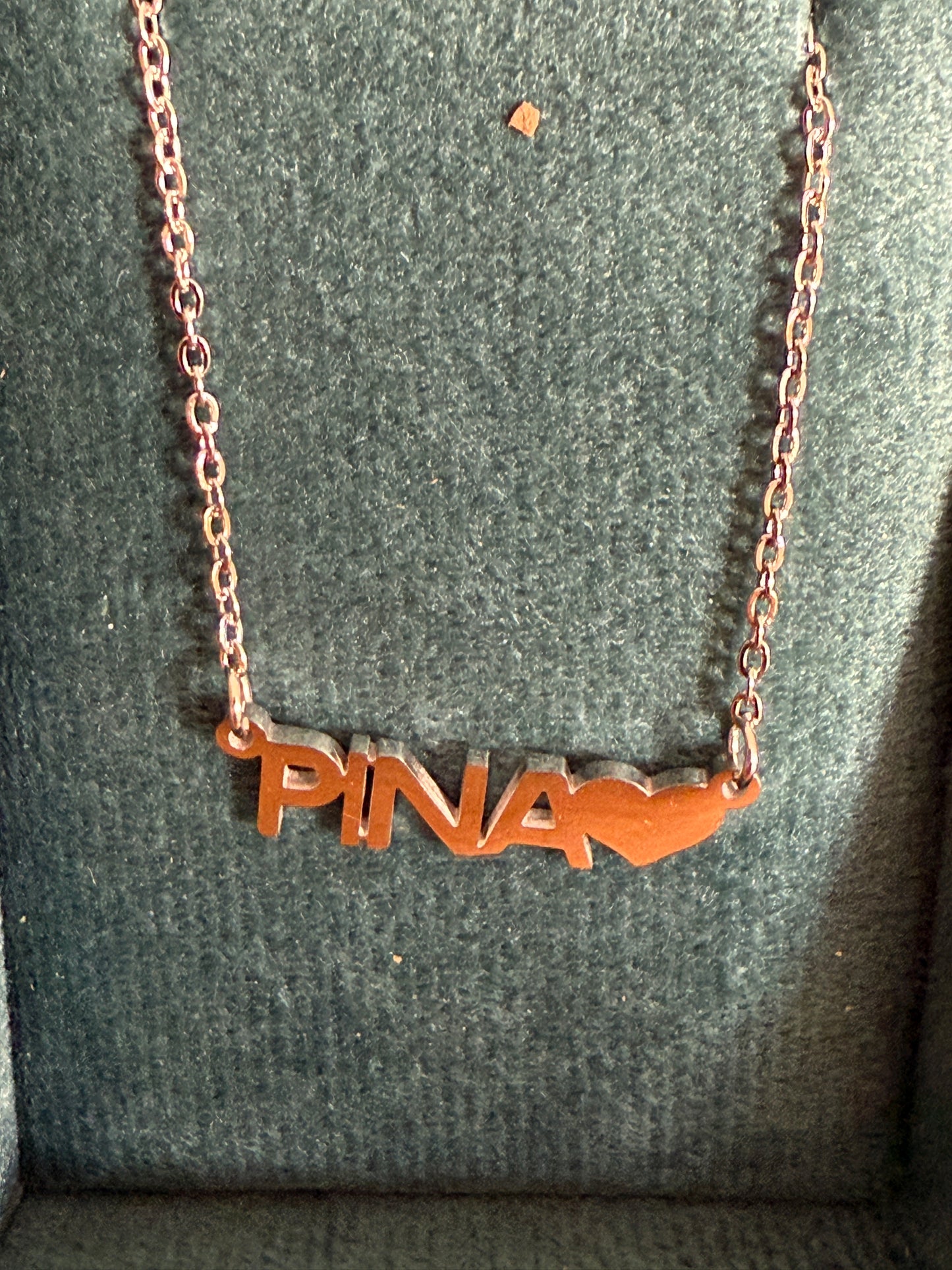 Collana Donna Personalizzata con Nome in Acciaio 45cm – Elegante con Cuore