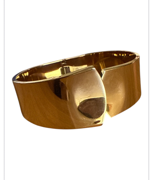 Bracciale rigido donna acciaio inox argento/oro design minimal lucido