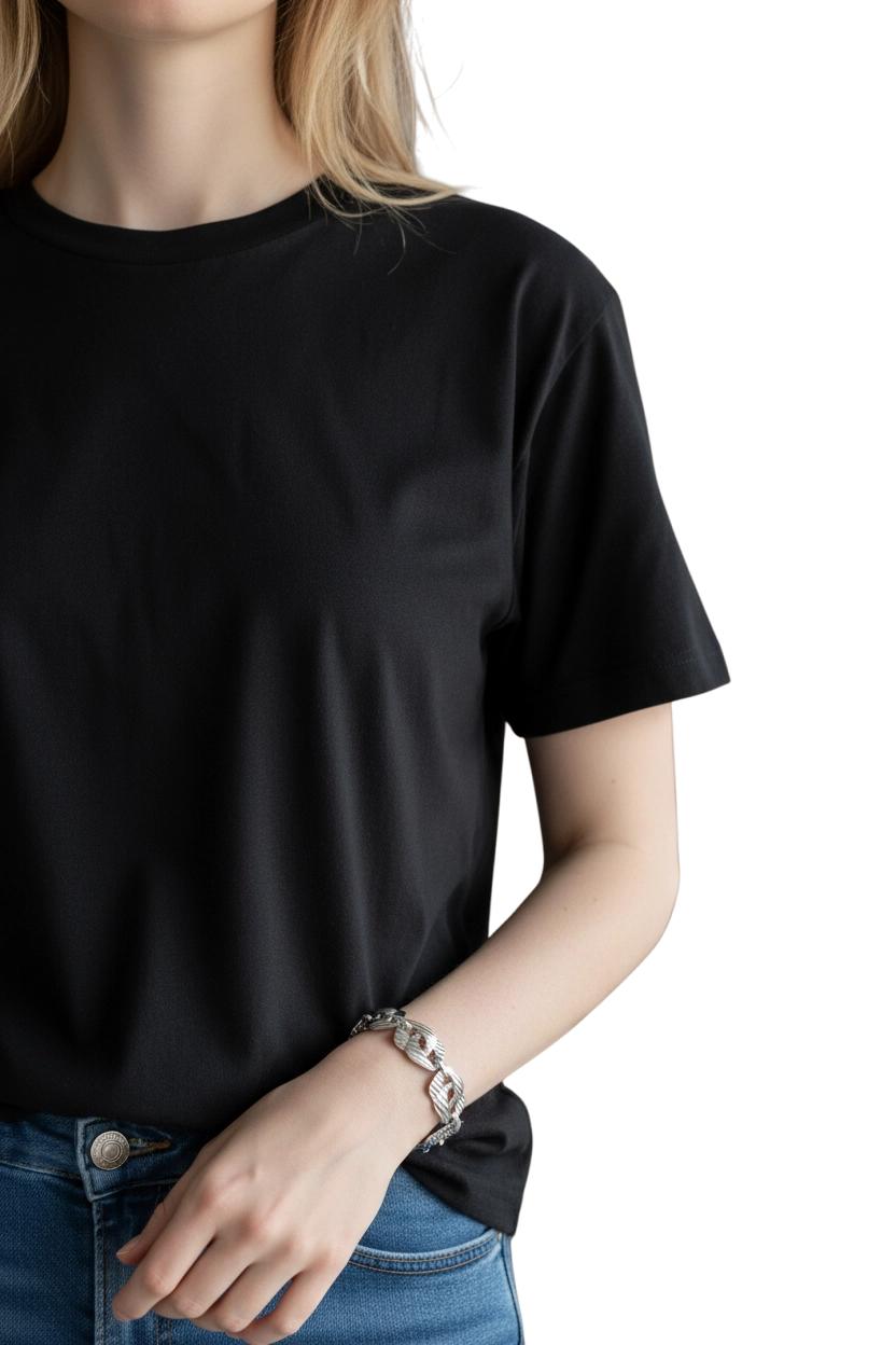 Bracciale Donna Maglie Geometriche Silver – Regolabile e Leggero