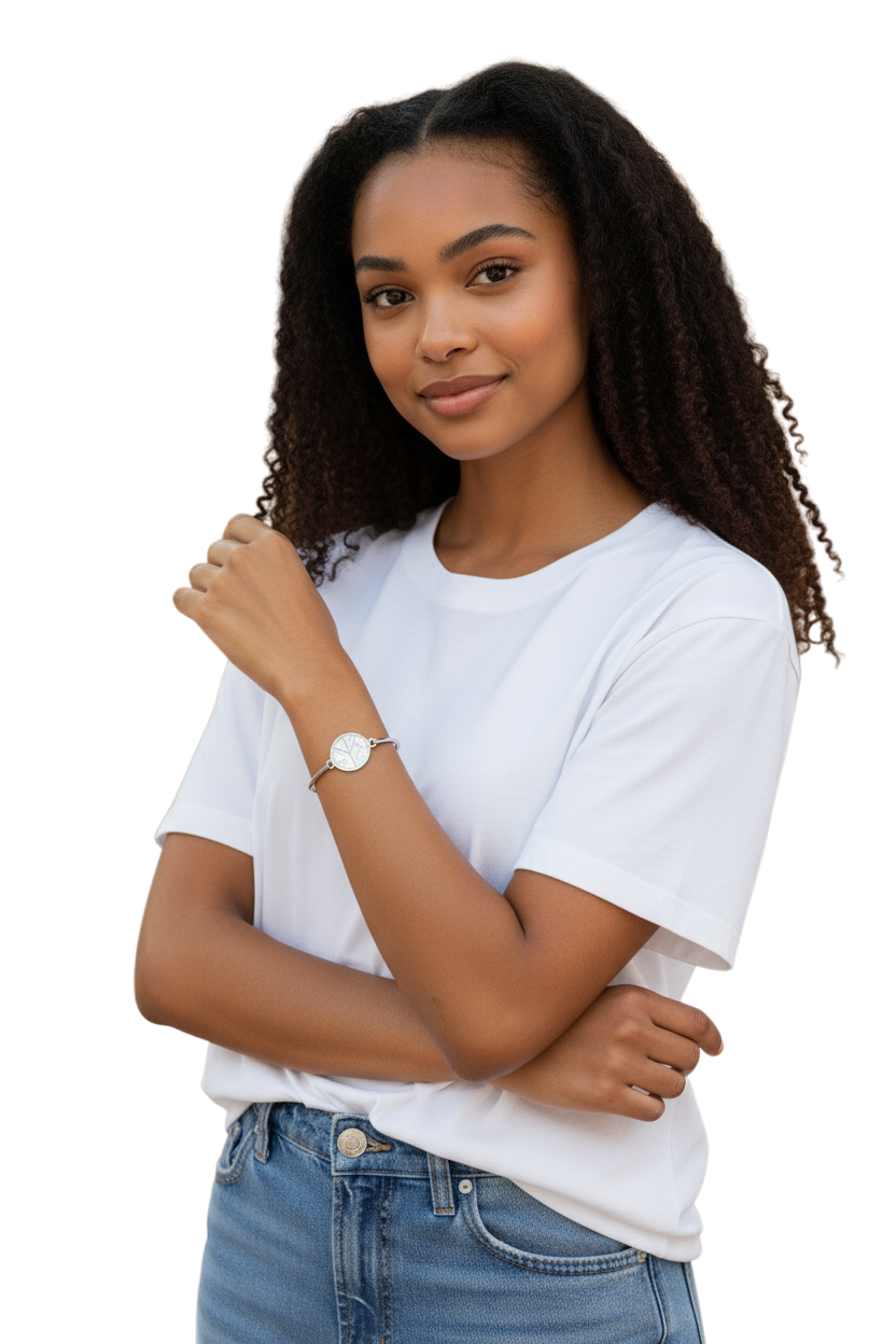 Bracciale Brosway Chakra BHK269 Pace in acciaio 316L con smalto bianco