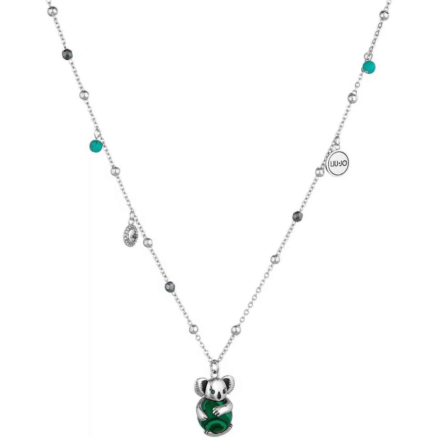 LiuJo Collana Lunga 75 Cm In acciaio Per Donna Con Ciondolo Koala Lj1625