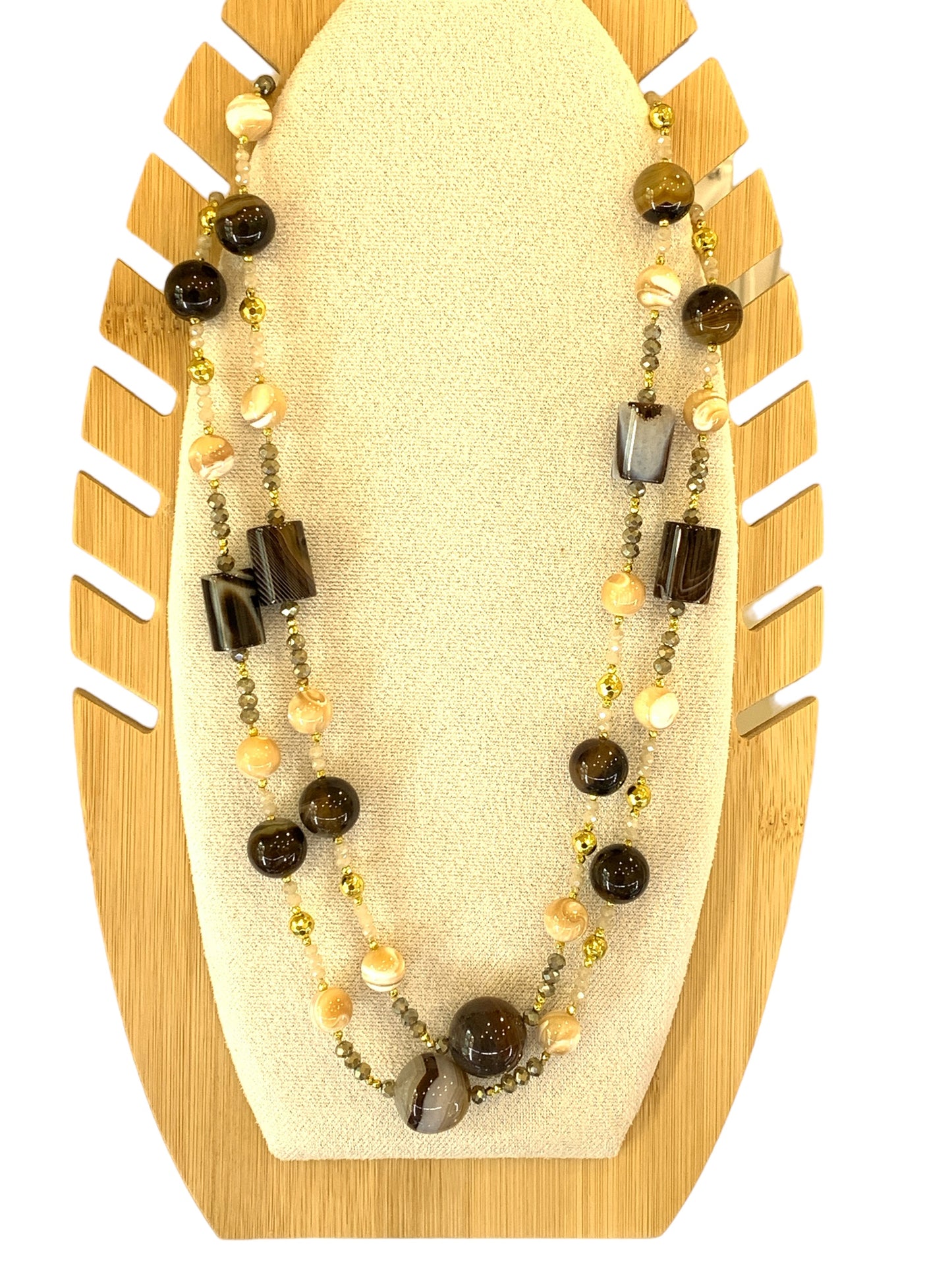 Collana Donna Con Pietre Naturali Passionedele Luxury Lunga 60 cm