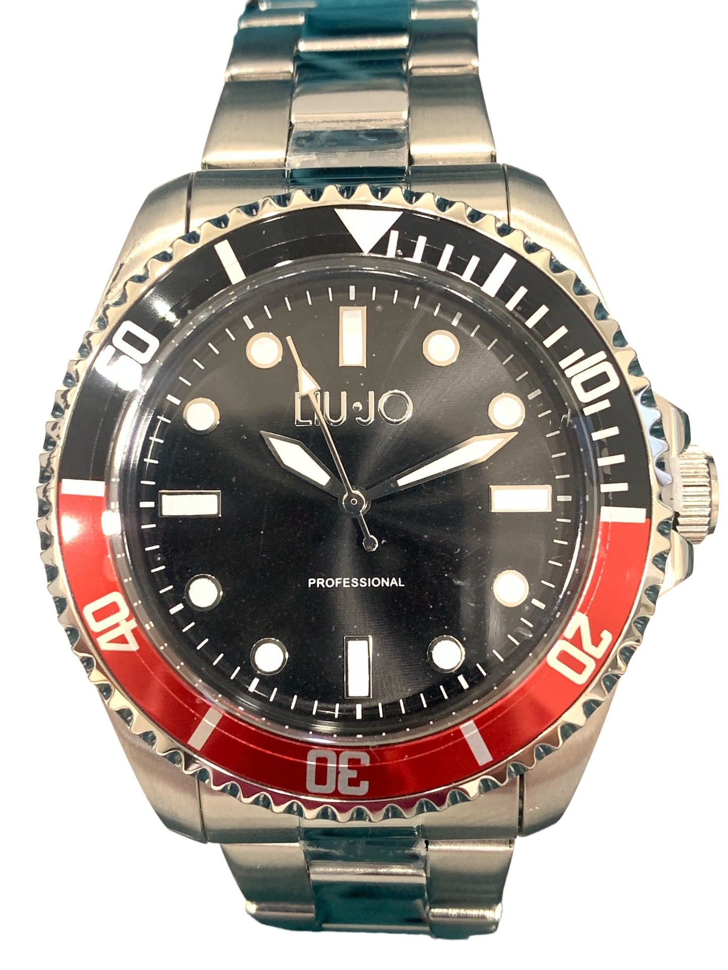 Orologio uomo LIUJO Quarzo Pepsi Acciaio quadrante Nero TLJ2122