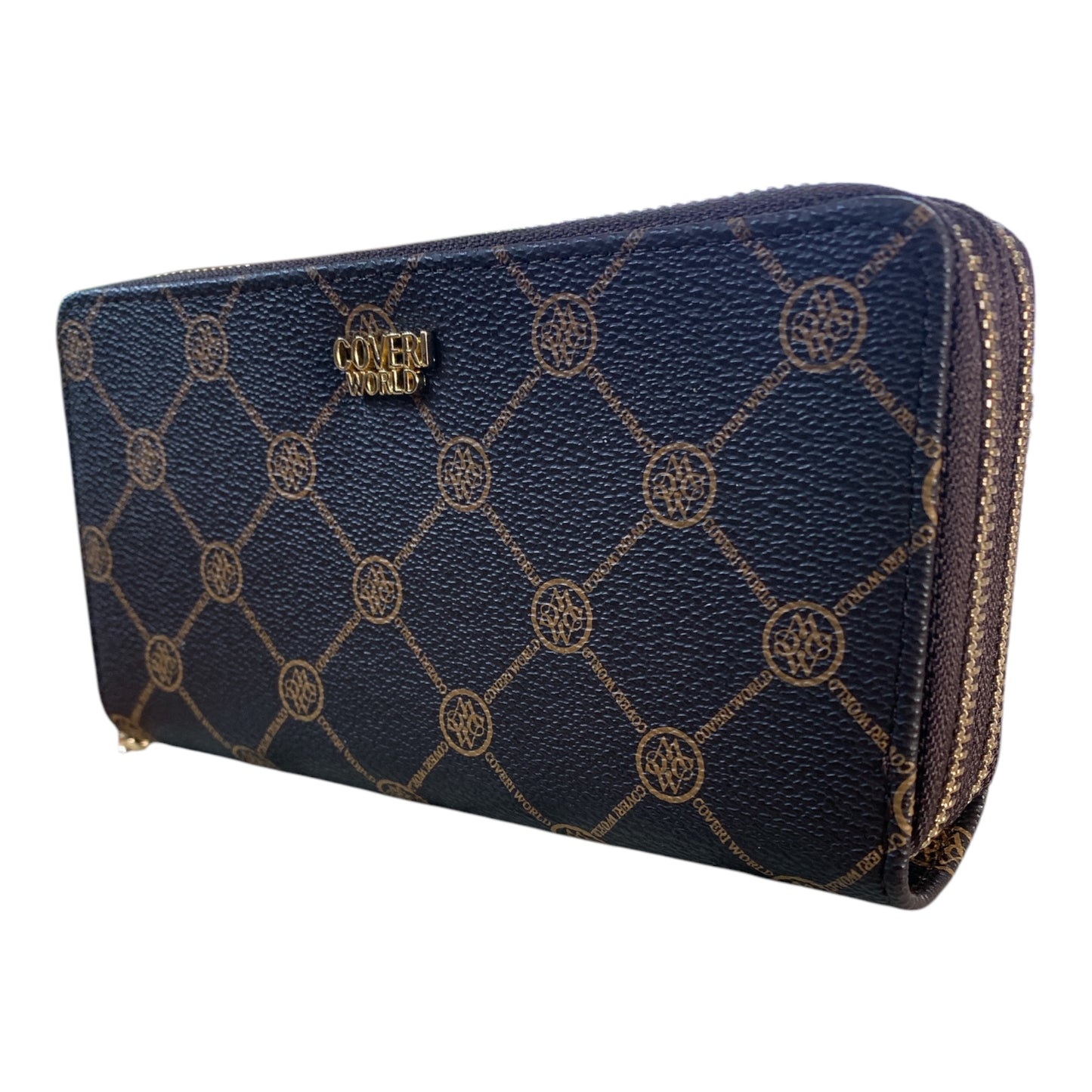 Portafoglio Donna Enrico Coveri World Coffee Pelle Sintetica Doppia Chiusura