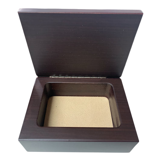 NUOVO Portagioie Legno Placca Argento 925 Montreal 10x15cm Artigianale Elegante