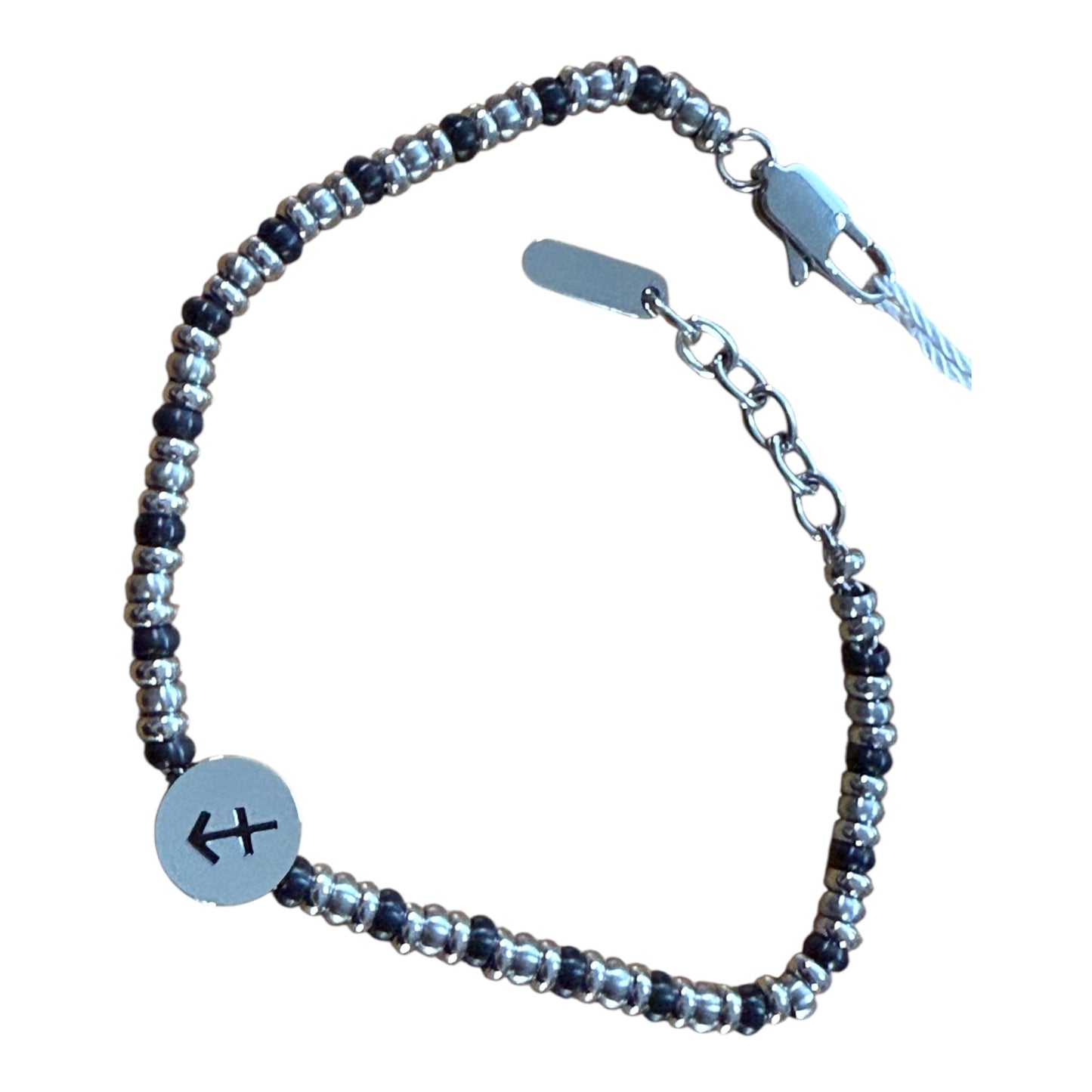 Bracciale Uomo 2Jewels con Perline e Segno Zodiacale Sagittario o Acquario