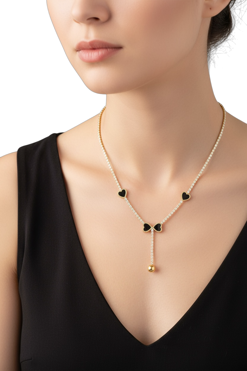 Collana Tennis Donna in Rame con Zirconi Brillanti - Eleganza Classica