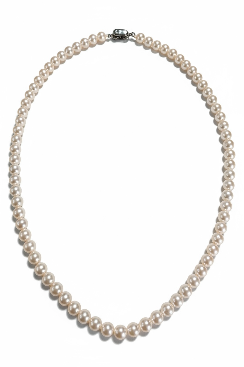 Collana Perle Rosa Sfumate - Eleganza Moderna in Vetro e Acciaio Inox