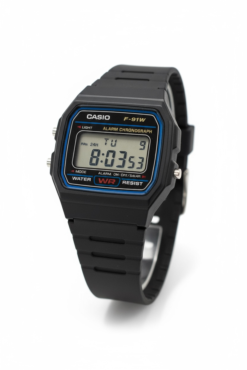 Nuovo Casio F-91W Orologio Digitale Uomo Retro Vintage Resistente Acqua Classico