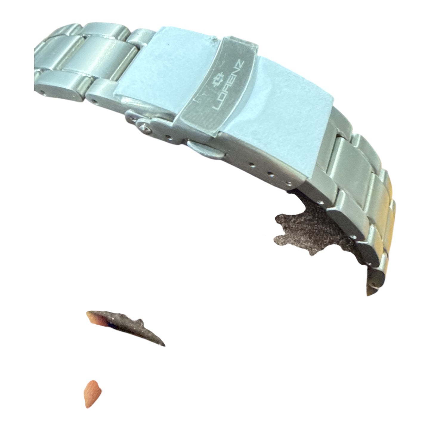 NUOVO Lorenz Orologio Uomo Diver Full Titanium 10ATM Ghiera Blu Vetro Zaffiro