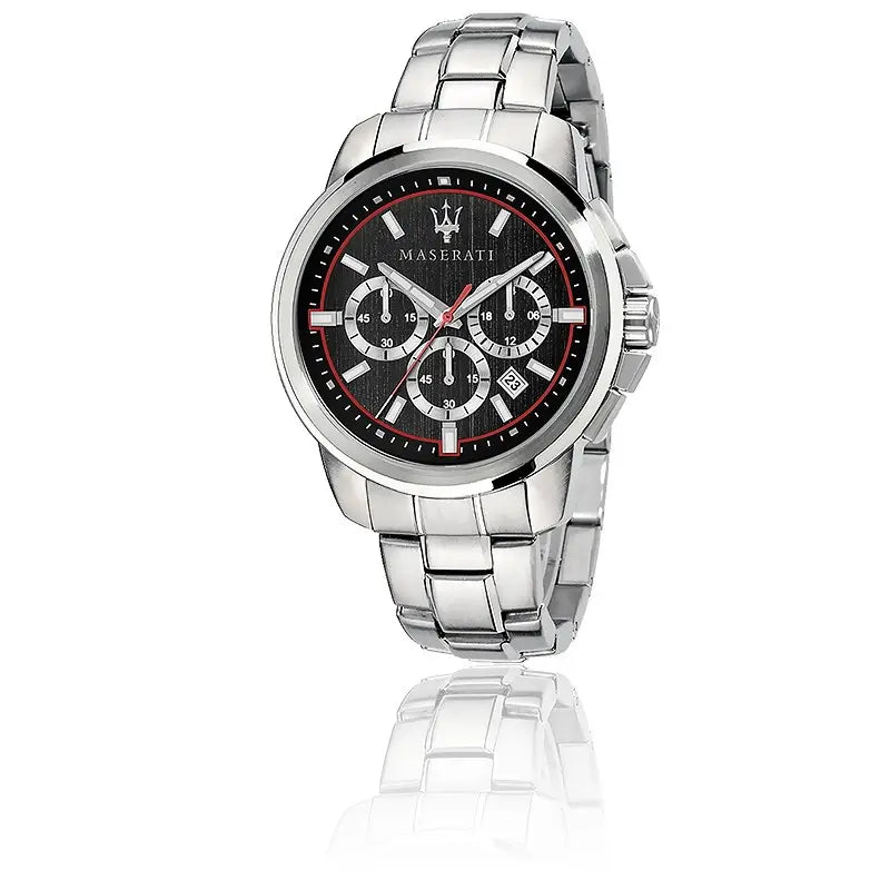 Orologio Maserati Uomo Successo Chronograph Acciaio Nero R8873621009