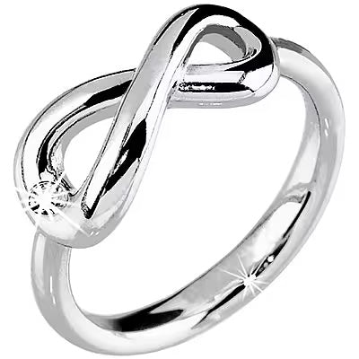 2JEWELS ANELLO IN ACCIAIO CON SIMBOLO INFINITO 221041/13 MISURA 13