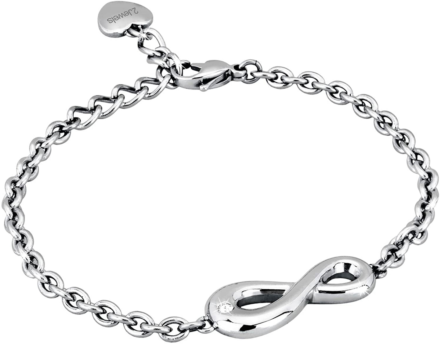 2JEWELS BRACCIALE IN ACCIAIO CON CENTRALE INFINITO 231389