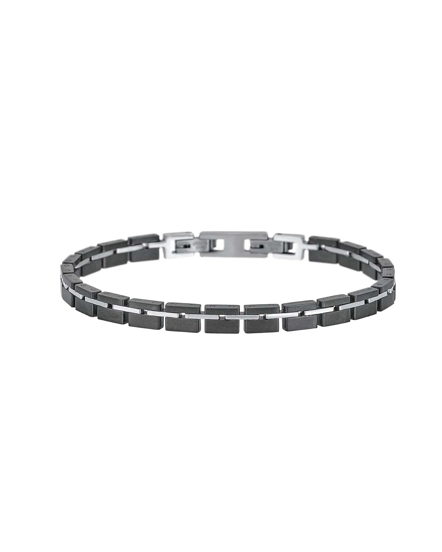Bracciale Uomo 2Jewels Fascia Acciaio Nero Regolabile