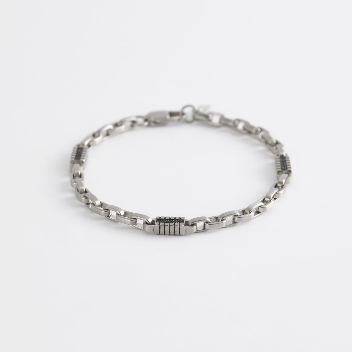 Bracciale in acciaio 316L ipoallergenico con zirconi 2JEWELS uomo