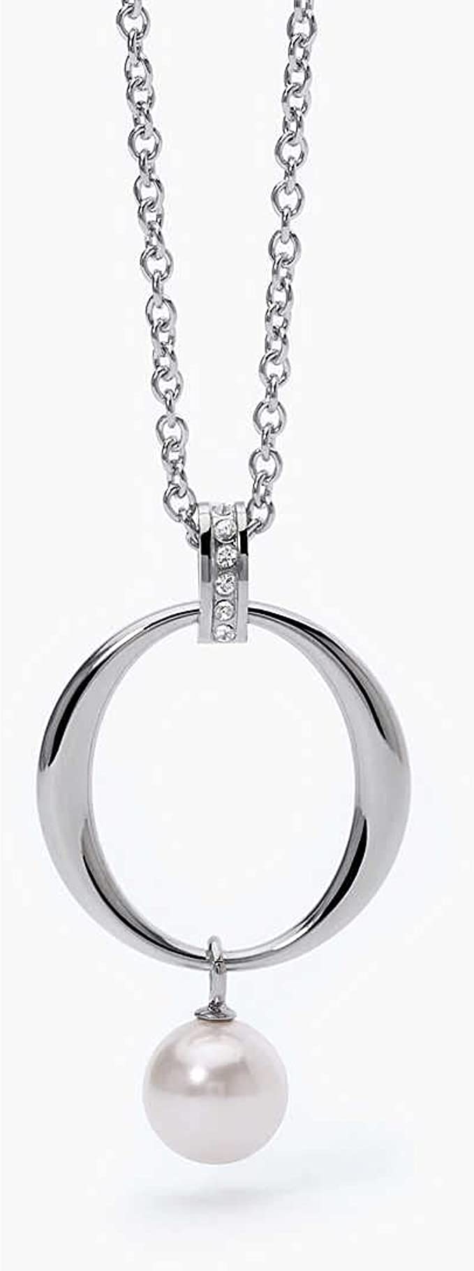 2JEWELS GIROCOLLO IN ACCIAIO per donna con ciondolo perla 251832