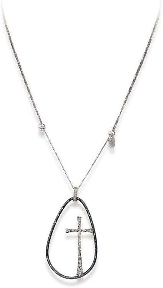 AMEN COLLANA PER DONNA CON CIONDOLO CROCE stile sacro ref. CLGNB