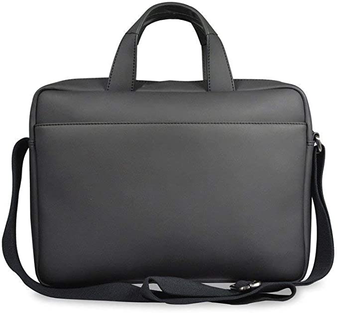 BORSA UFFICIO IN ECOPELLE DI COLORE NERO CON TRACOLLA PT432191
