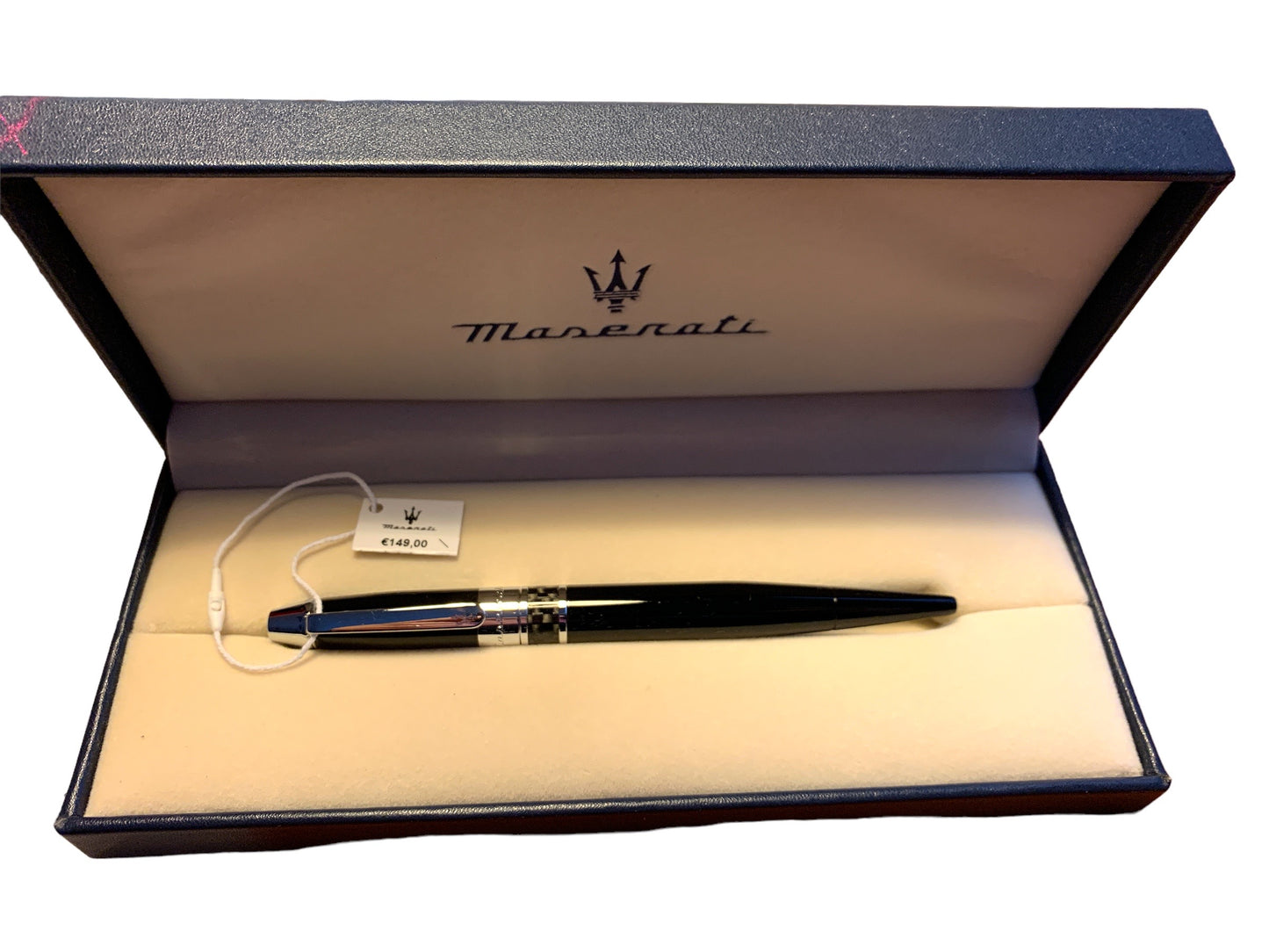 Penna Roller corpo in Metallo Nero Maserati Elegante Regalo Professionista