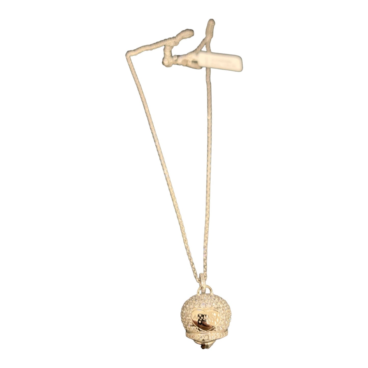 AMEN collana girocollo ciondolo campanella e zirconi bianchi cod.CLPZBB