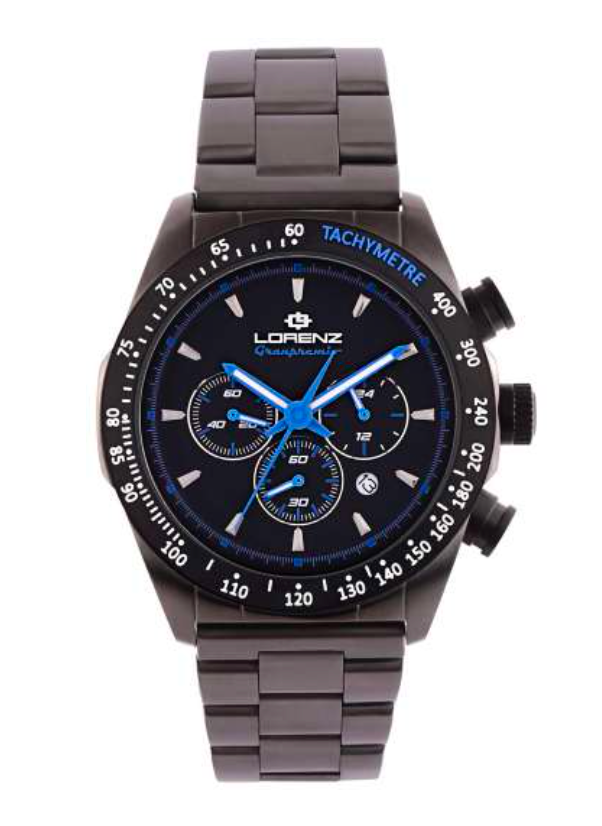 LORENZ GRANPREMIO OROLOGIO CRONOMETRO IN ACCIAIO PER UOMO SPORTIVO 030232BB