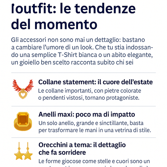 🌟 Accessori che fanno brillare l’outfit: le tendenze del momento