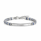 Bracciale uomo 2Jewels 232099 acciaio inox dettagli blu punto luce