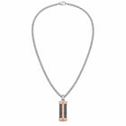Collana uomo 2Jewels 251705 acciaio 316L oro rosé piastrina 50 cm