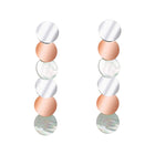 Orecchini pendenti donna 2Jewels 261217 in acciaio PVD oro rosa e madreperla