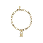 Bracciale donna 2Jewels 232282 in acciaio dorato con lucchetto