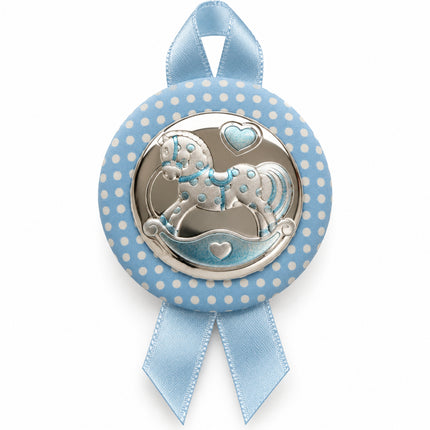 Capoculla Beltrami Cavallino Miro-Silver Azzurro Rosa Made in Italy