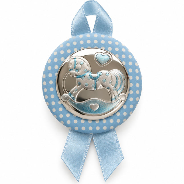 Capoculla Beltrami Cavallino Miro-Silver Azzurro Rosa Made in Italy