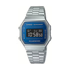 Orologio unisex Casio A168WEM-2BEF digitale vintage turchese vista frontale