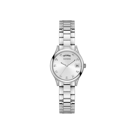Orologio Donna Guess Mini Aura GW0385L1 Acciaio Silver Cristalli 31mm