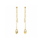 Orecchini donna Liu Jo LJ2141 pendenti in acciaio gold con cuore lucchetto