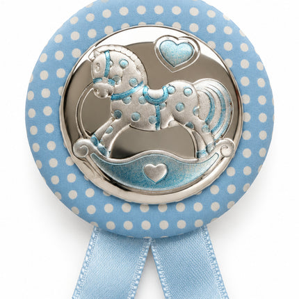 Capoculla Beltrami Cavallino Miro-Silver Azzurro Rosa Made in Italy