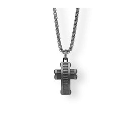 Dettaglio pendente crocifisso nero collana uomo 2Jewels 251734