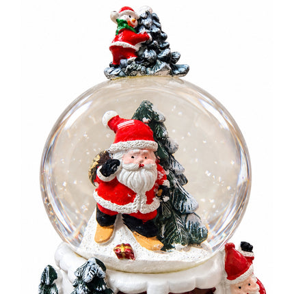 Sfera Natale Musicale Babbo Natale Palla di Neve Decorazione Varianti Regalo