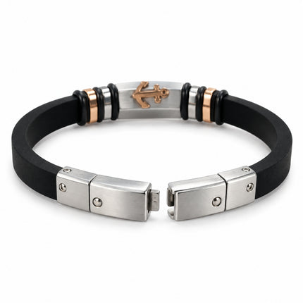  Chiusura in acciaio del bracciale uomo 2Jewels Navy regolabile