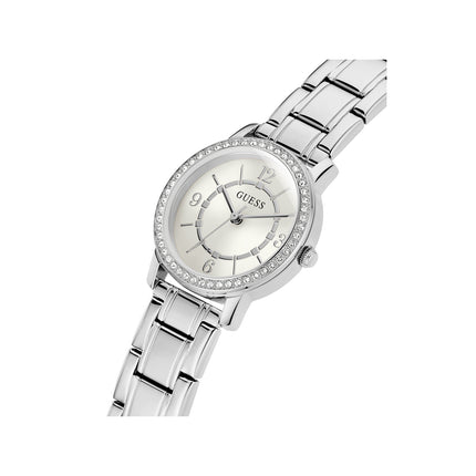 Quadrante chiaro e lunetta con cristalli Guess Melody GW0468L1 dettaglio