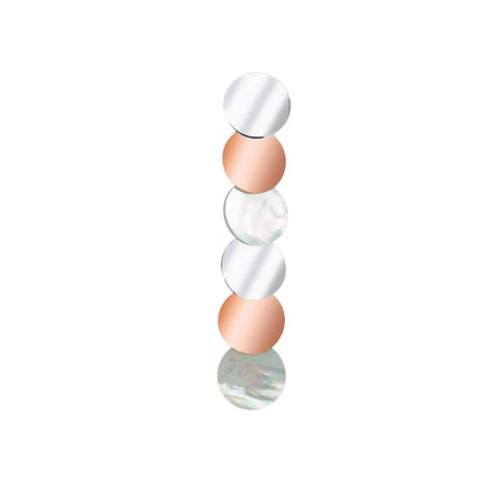 Orecchino singolo 2Jewels 261217 pendente bicolore con madreperla
