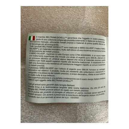 Capoculla Beltrami Cavallino Miro-Silver Azzurro Rosa Made in Italy